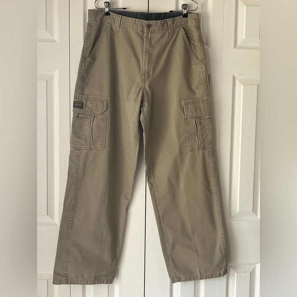 I am selling a pair of Wrangler Tan Cargo pants.